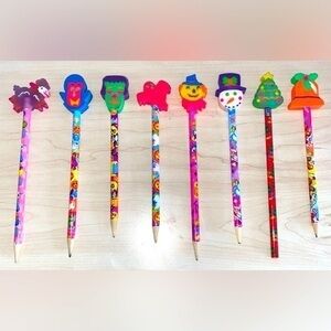 Lisa Frank Holiday Pencils​​​​​​ (Early 2000s)